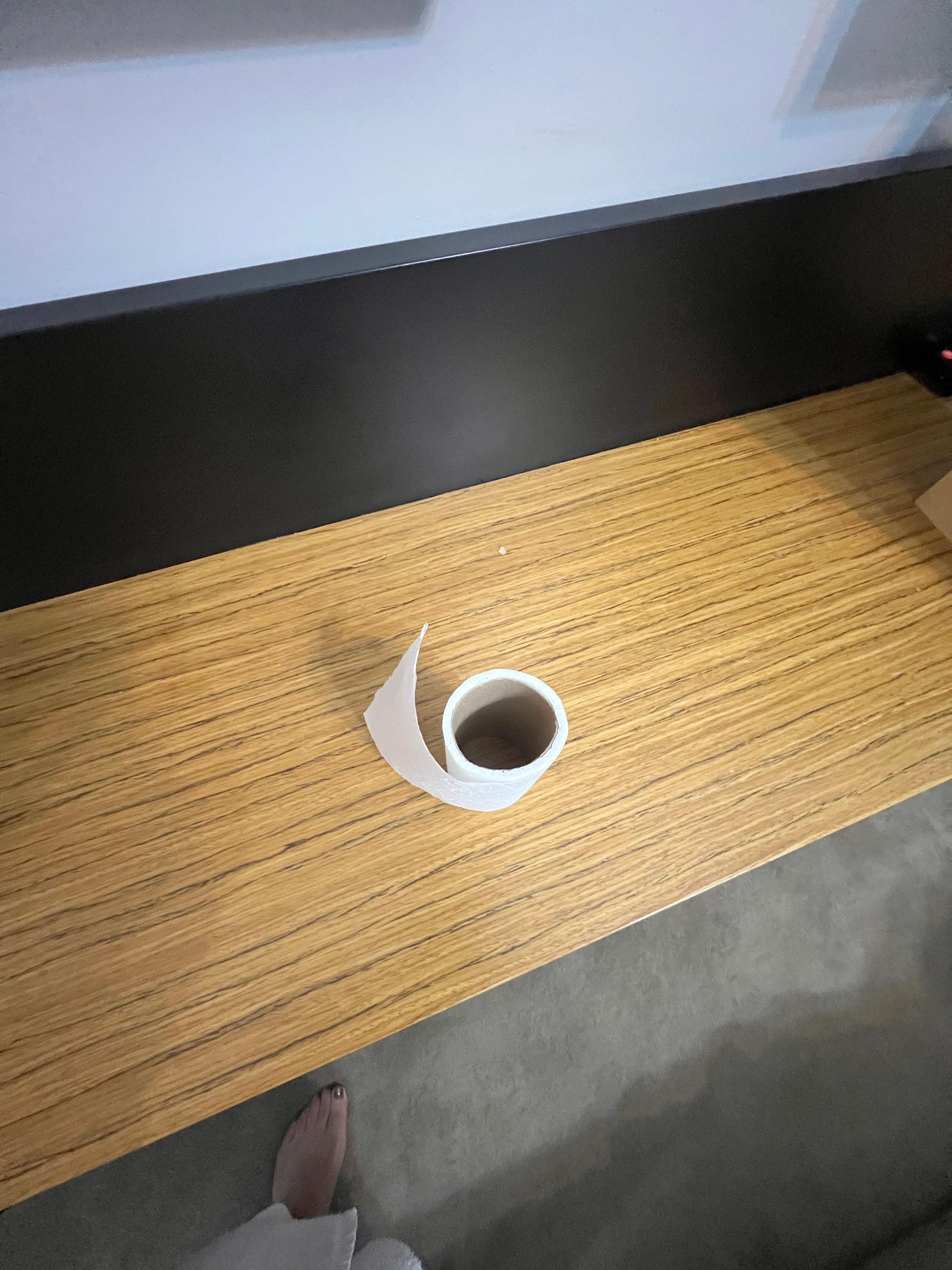 Amount of tp they left us with