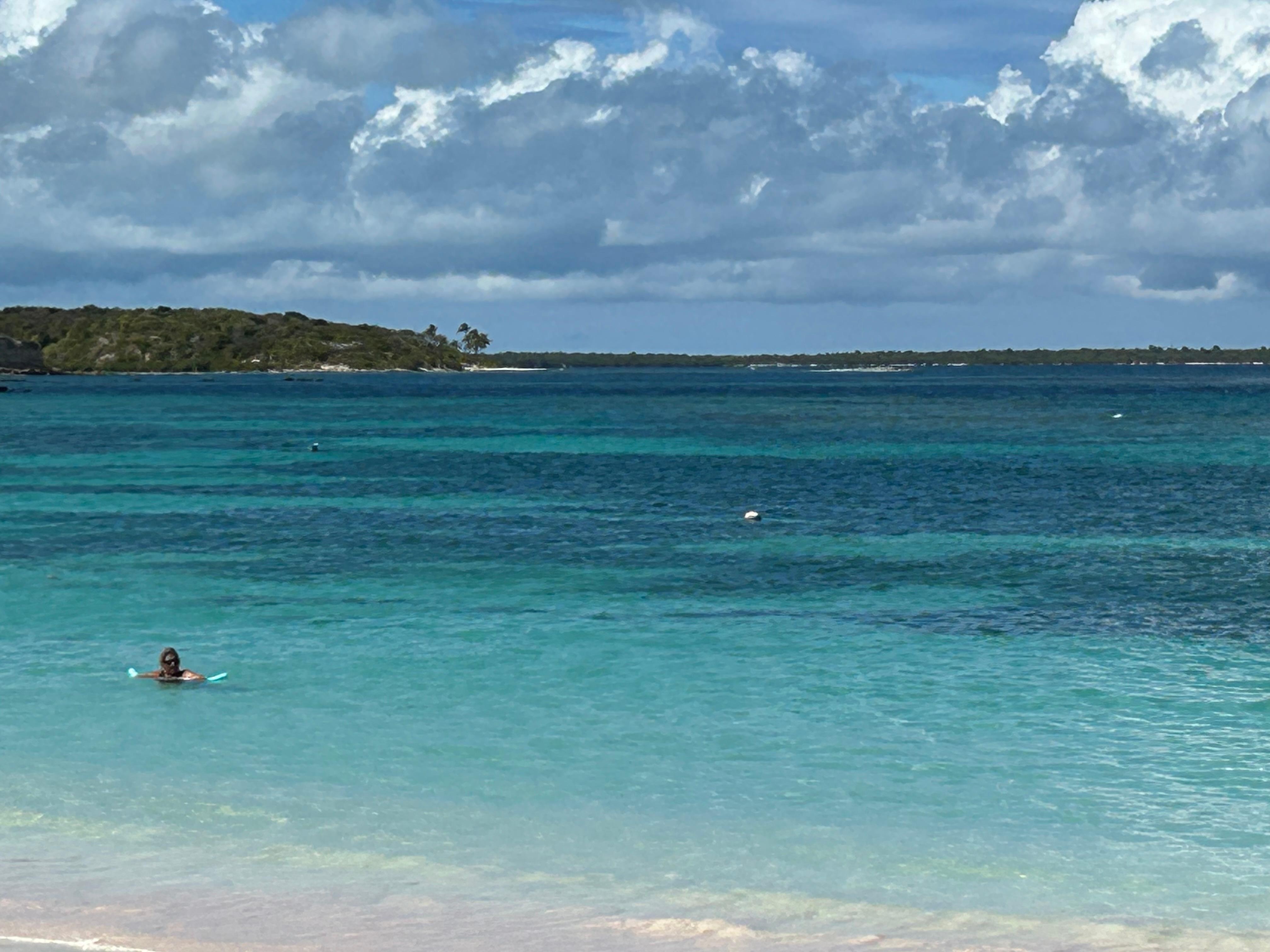 Enchantment from sunrise to sunset to beach below