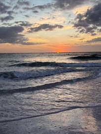 Sunset at bean point