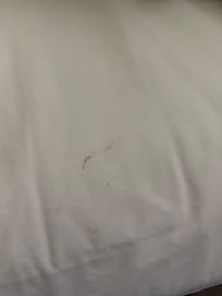 Stains on sheet