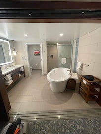 Master bathroom in a 2 bedroom suite