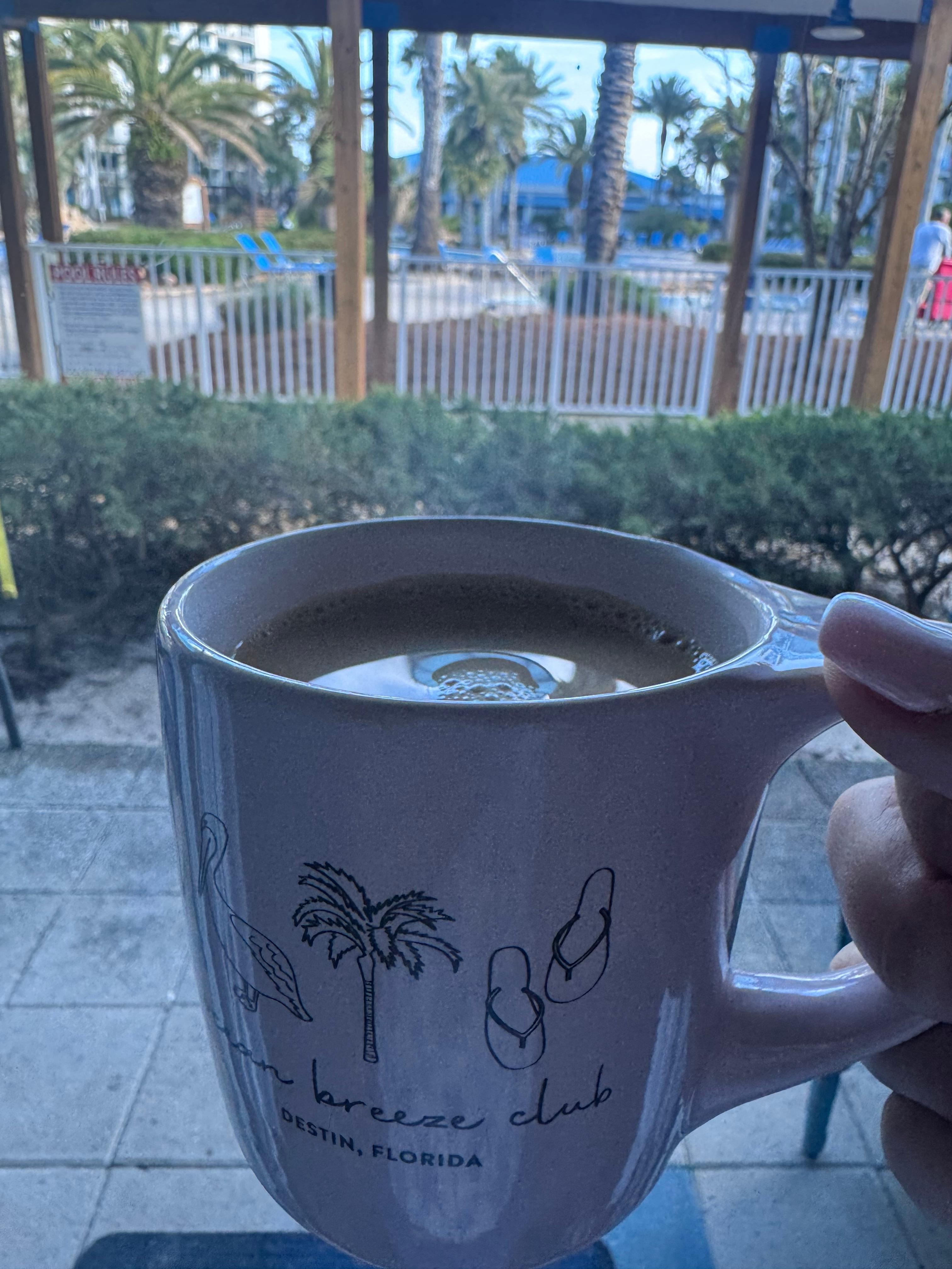 Coffee on the patio