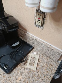 Face plate missing from plug