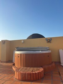 Hot tub on roof