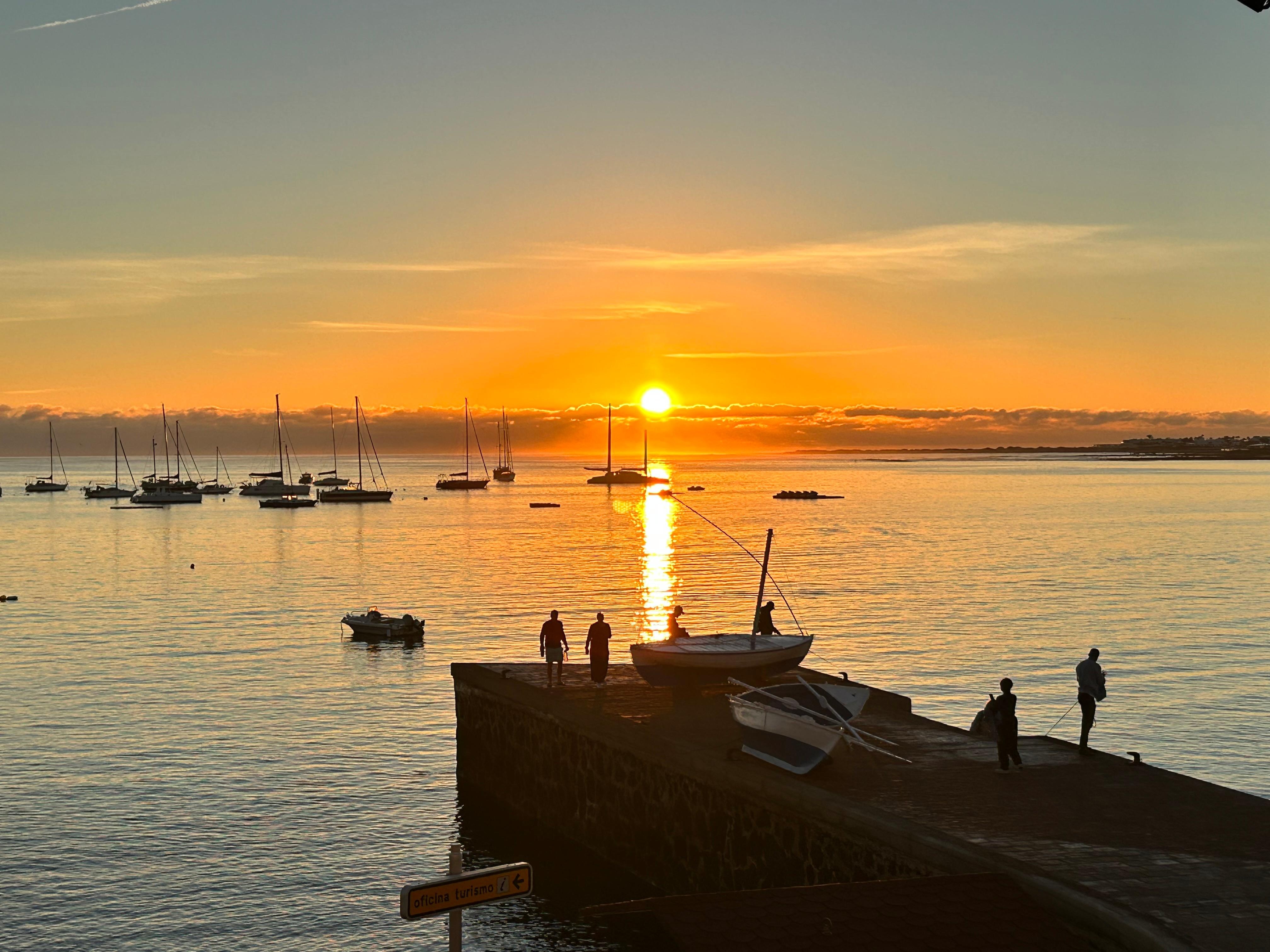 Sunset view from our room