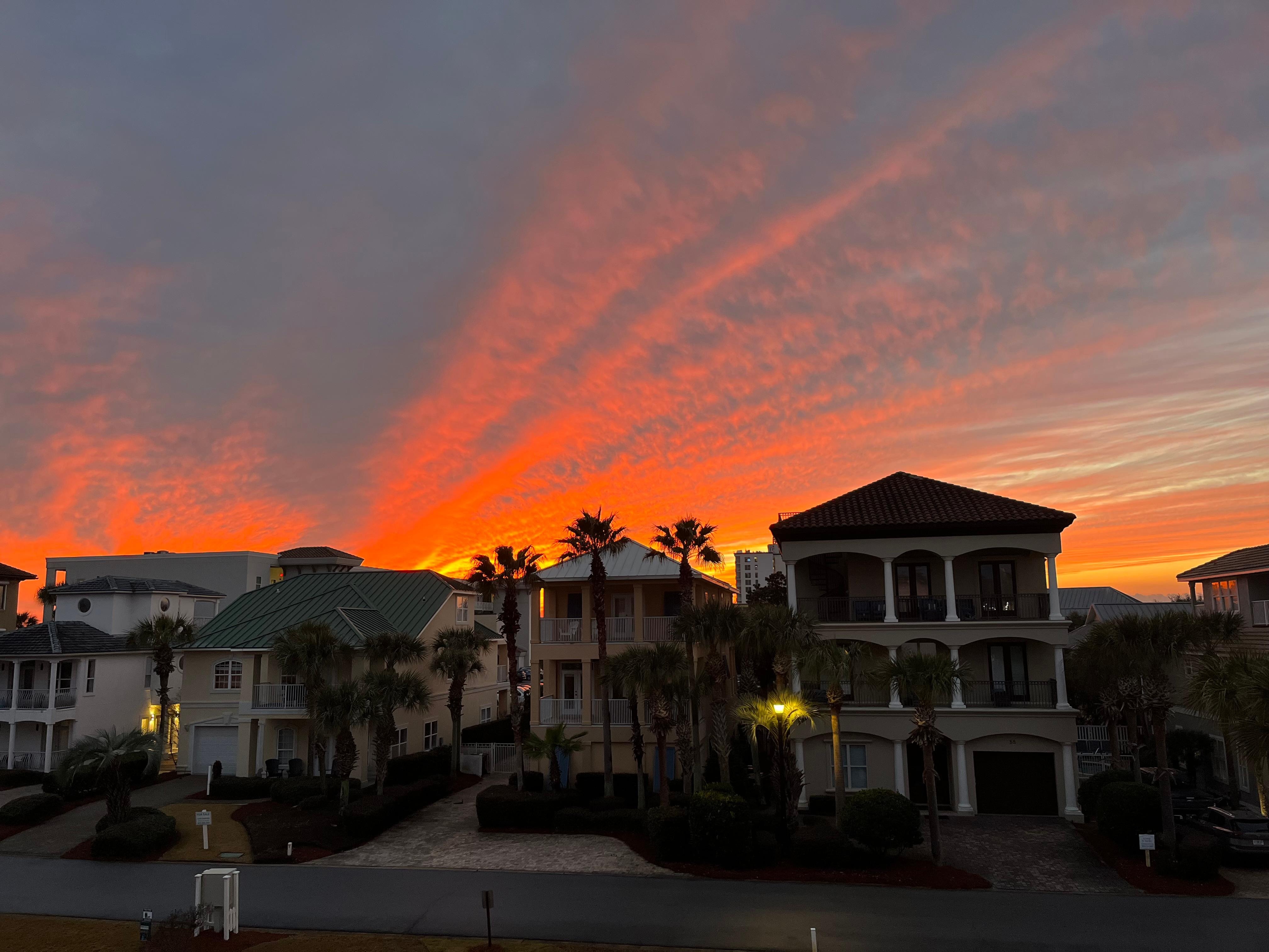 View from our western-facing balcony. 