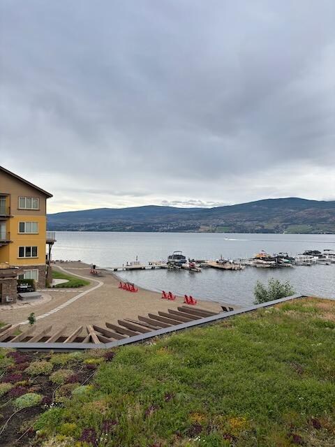 View of the lake from the balcony