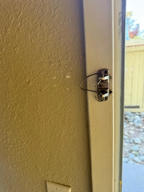 Paper clip security door latch
