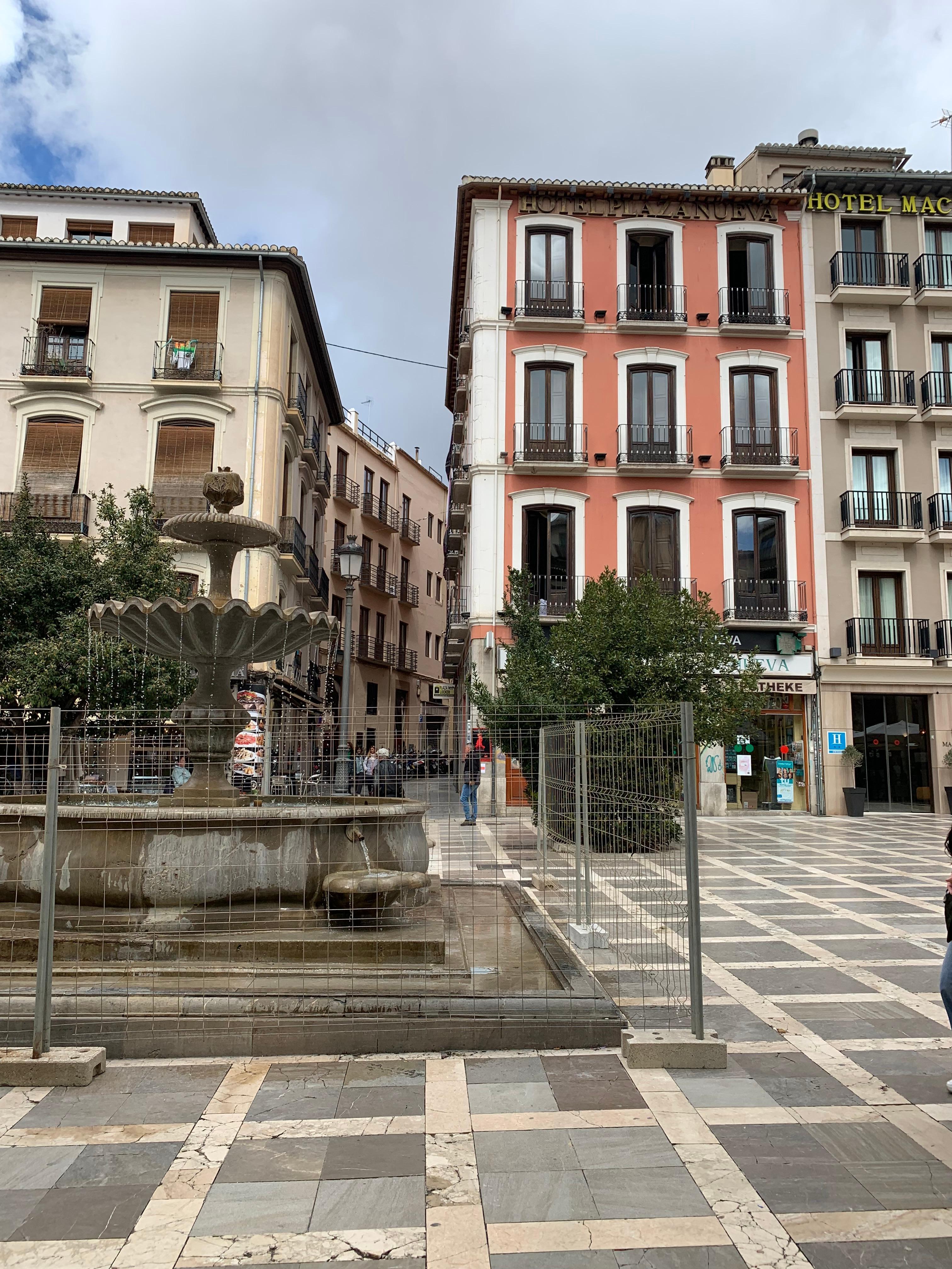 Hotel front on plaza nueva