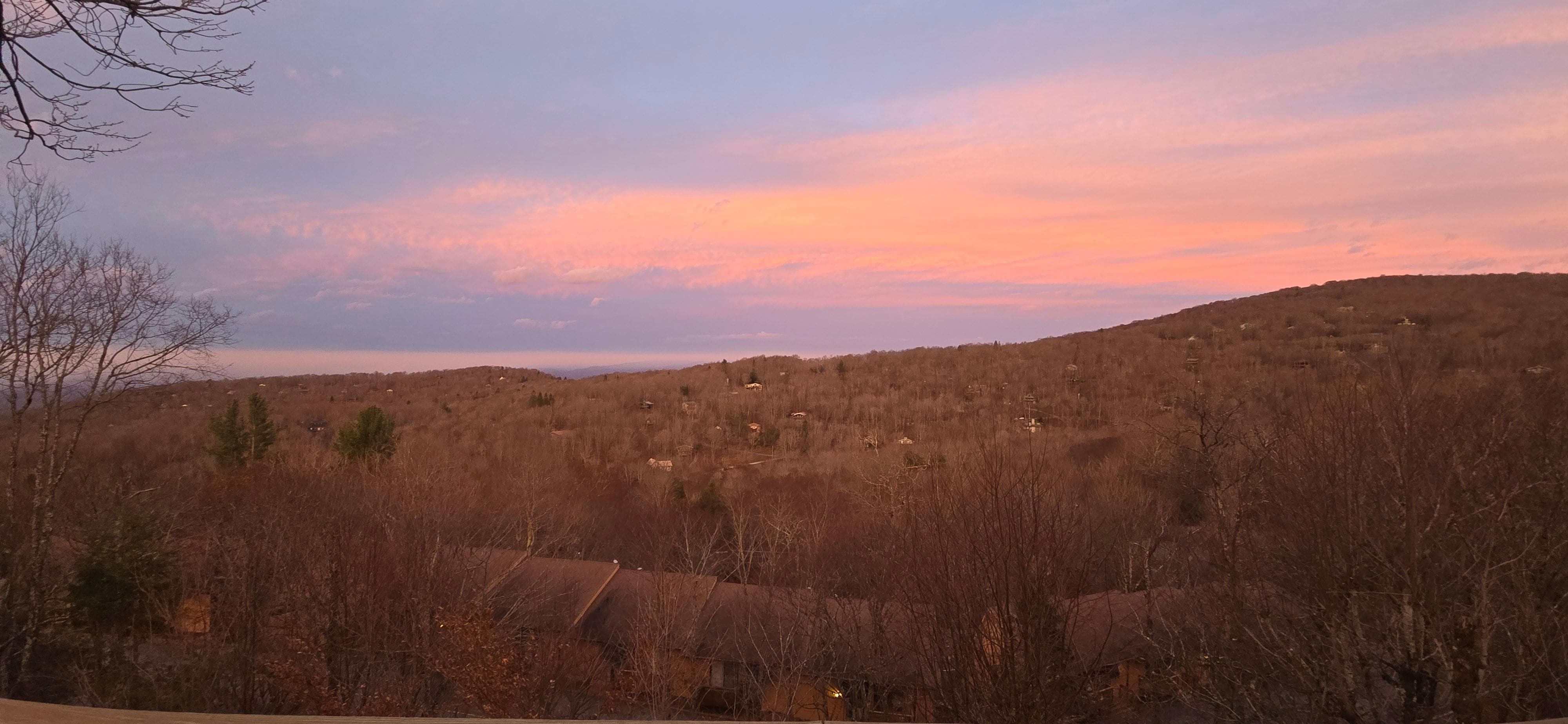 View one night from the house - so many beautiful sunsets to choose from.  