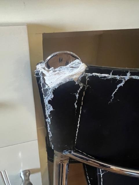 Damaged chair