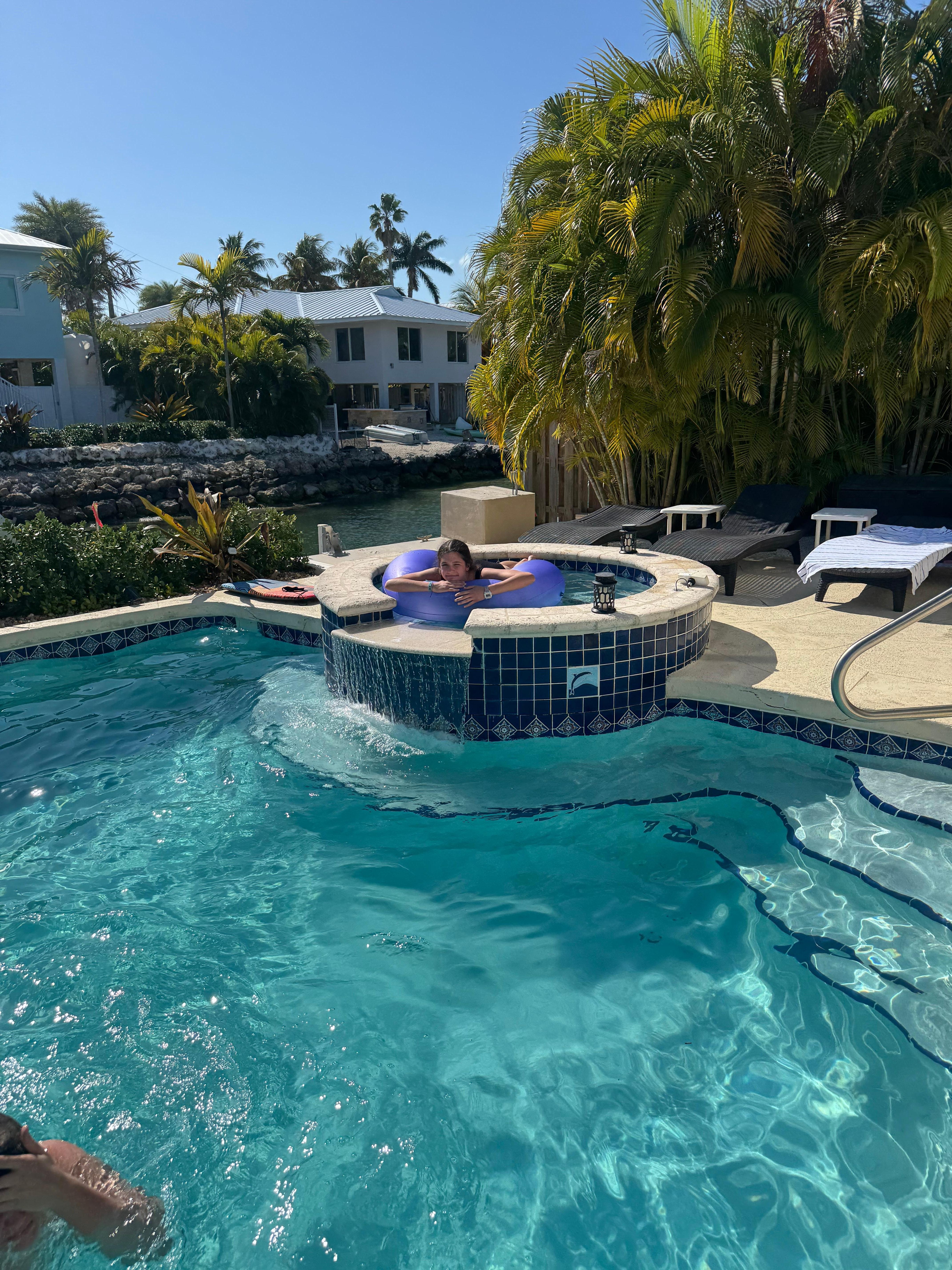 Lots of time spent enjoying the pool