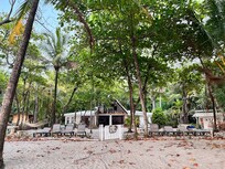 Taken from the beach looking at the back of Casa Cecilia.