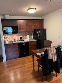 Nice kitchen with table for games and puzzles