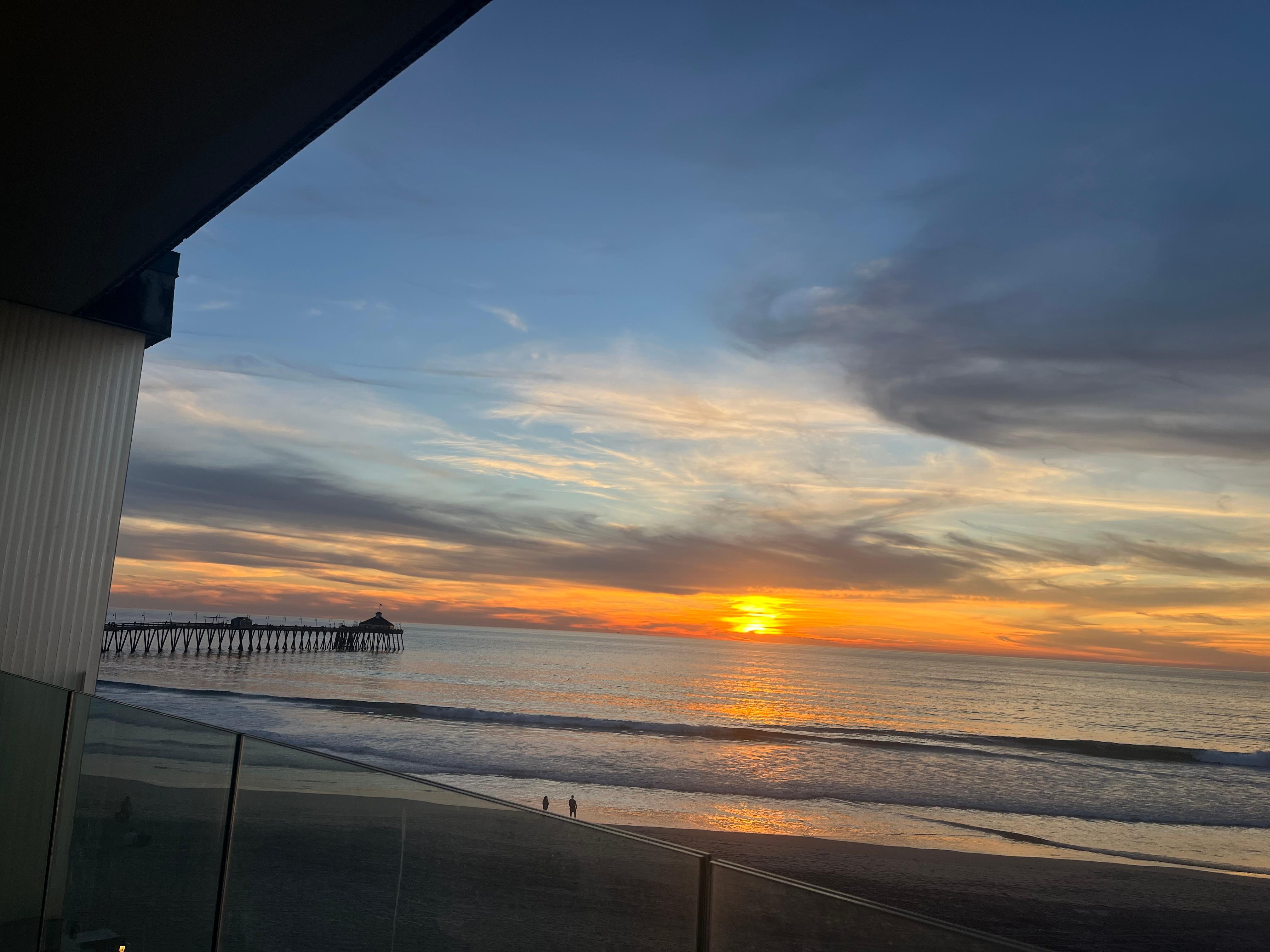 Sunset view from room balcony