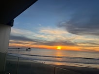 Sunset view from room balcony