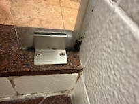 The black mold in the shower