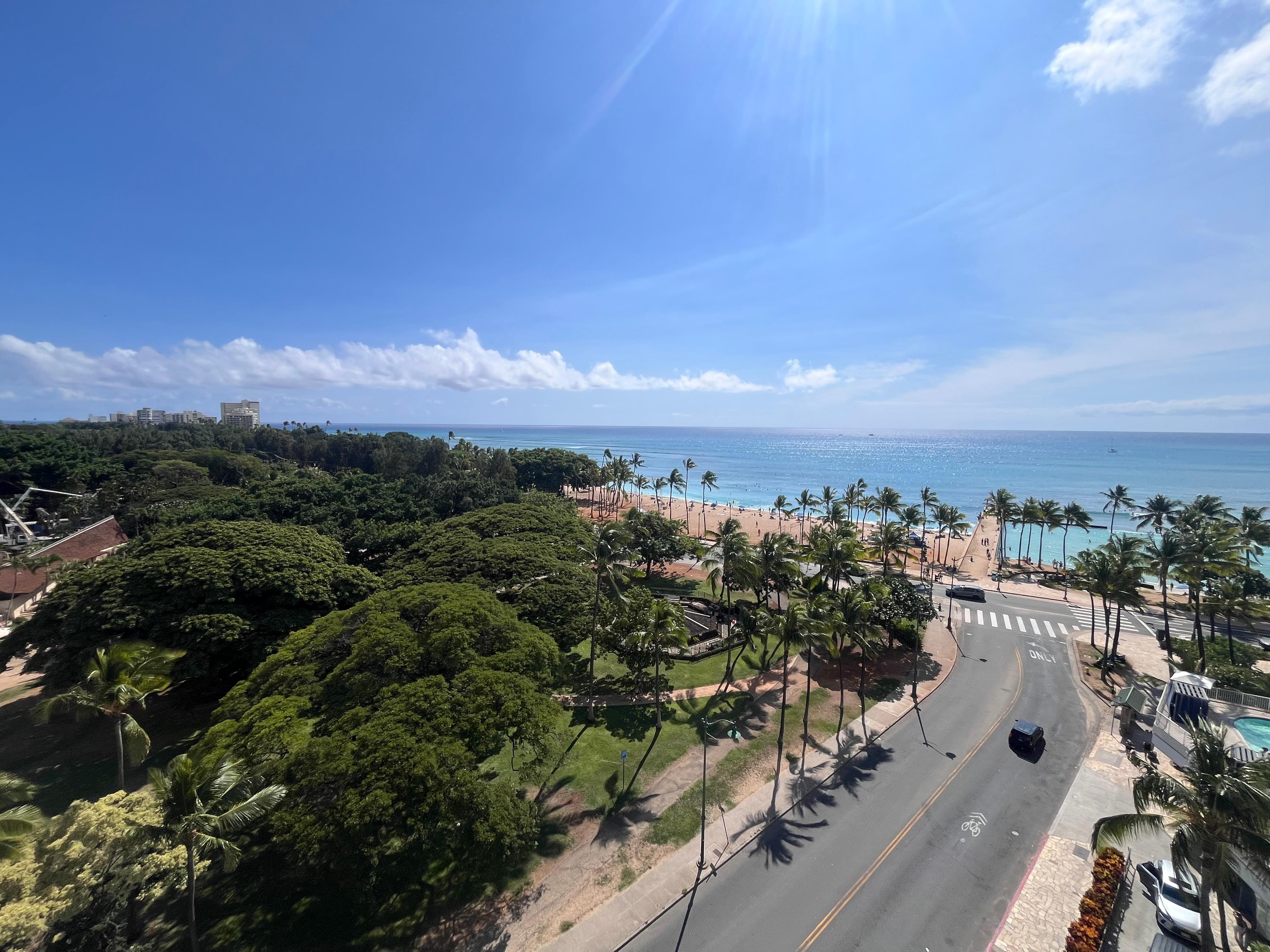 View from 10th floor observation deck 