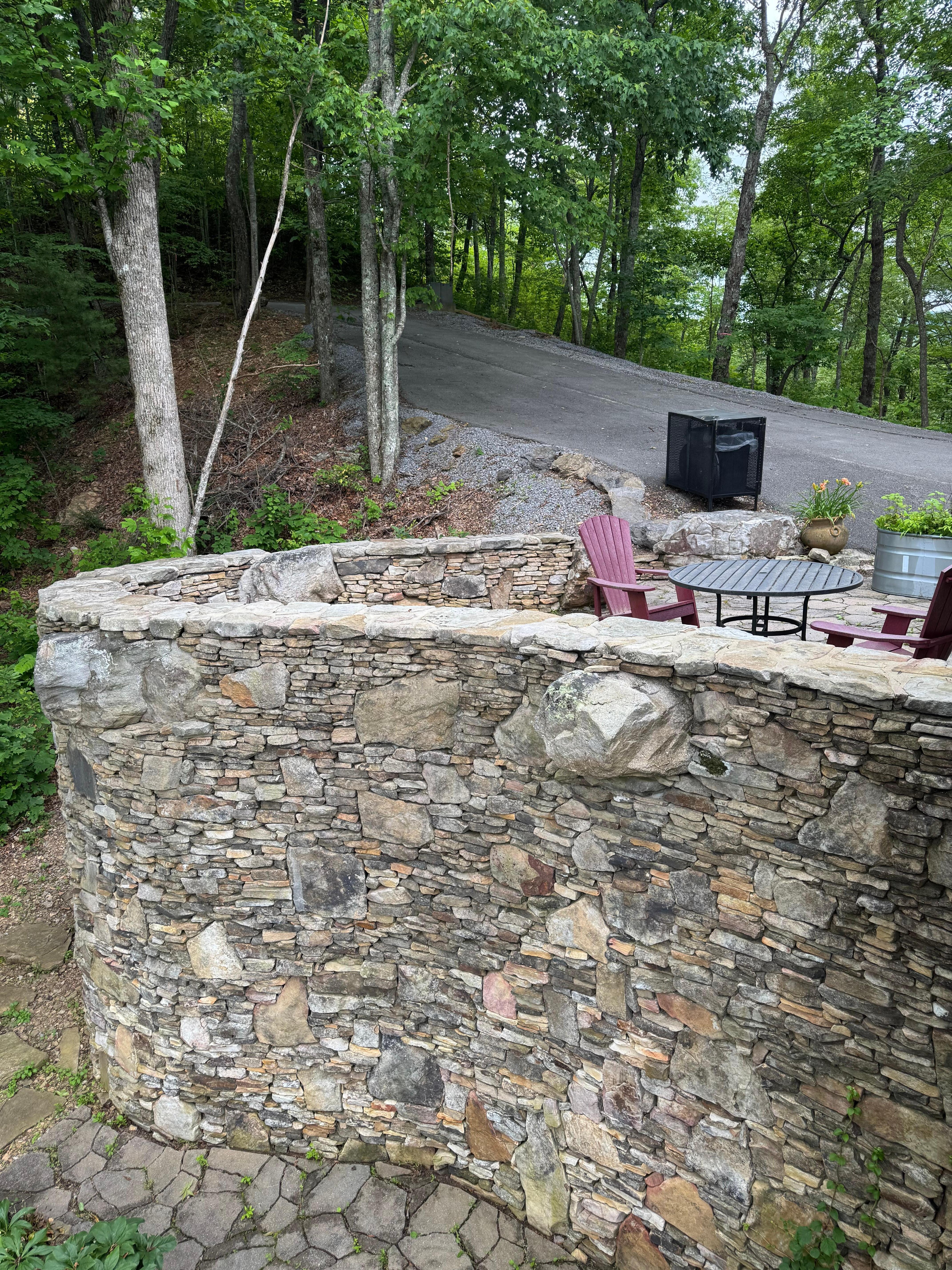 The beautiful side patio
