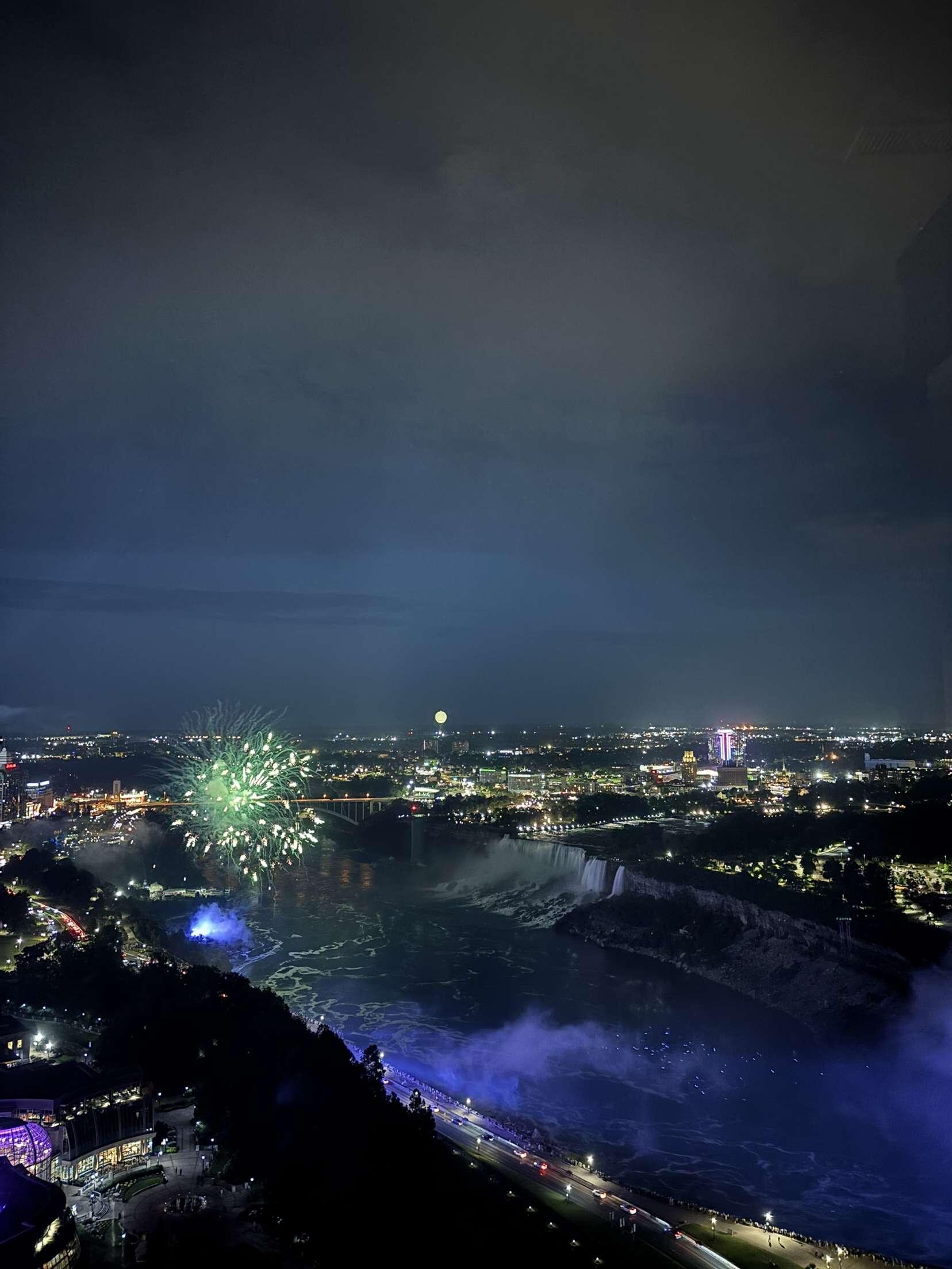 Fireworks from our room at 10pm