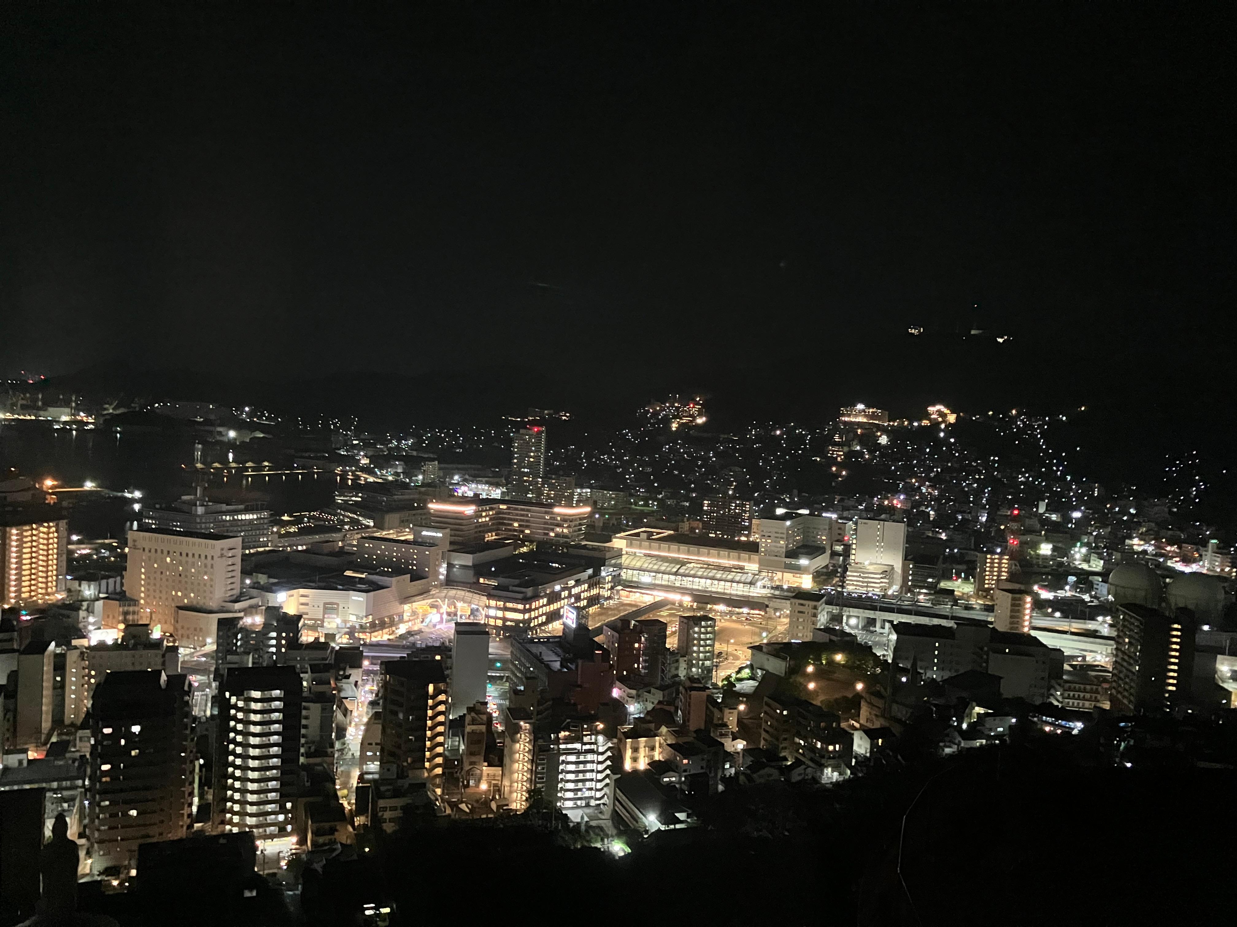 部屋からの夜景です。