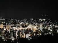 部屋からの夜景です。
