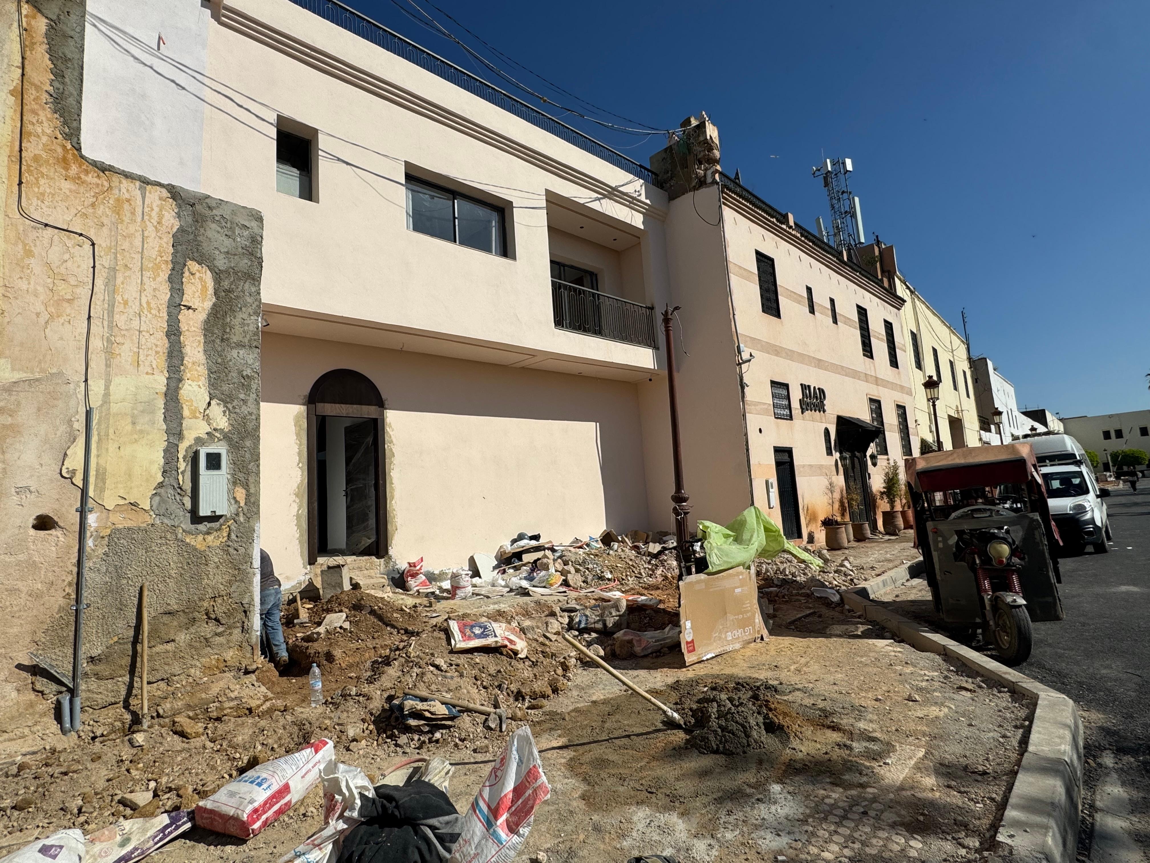 Inside and outside constructions cause everything is covered with unbearable dust