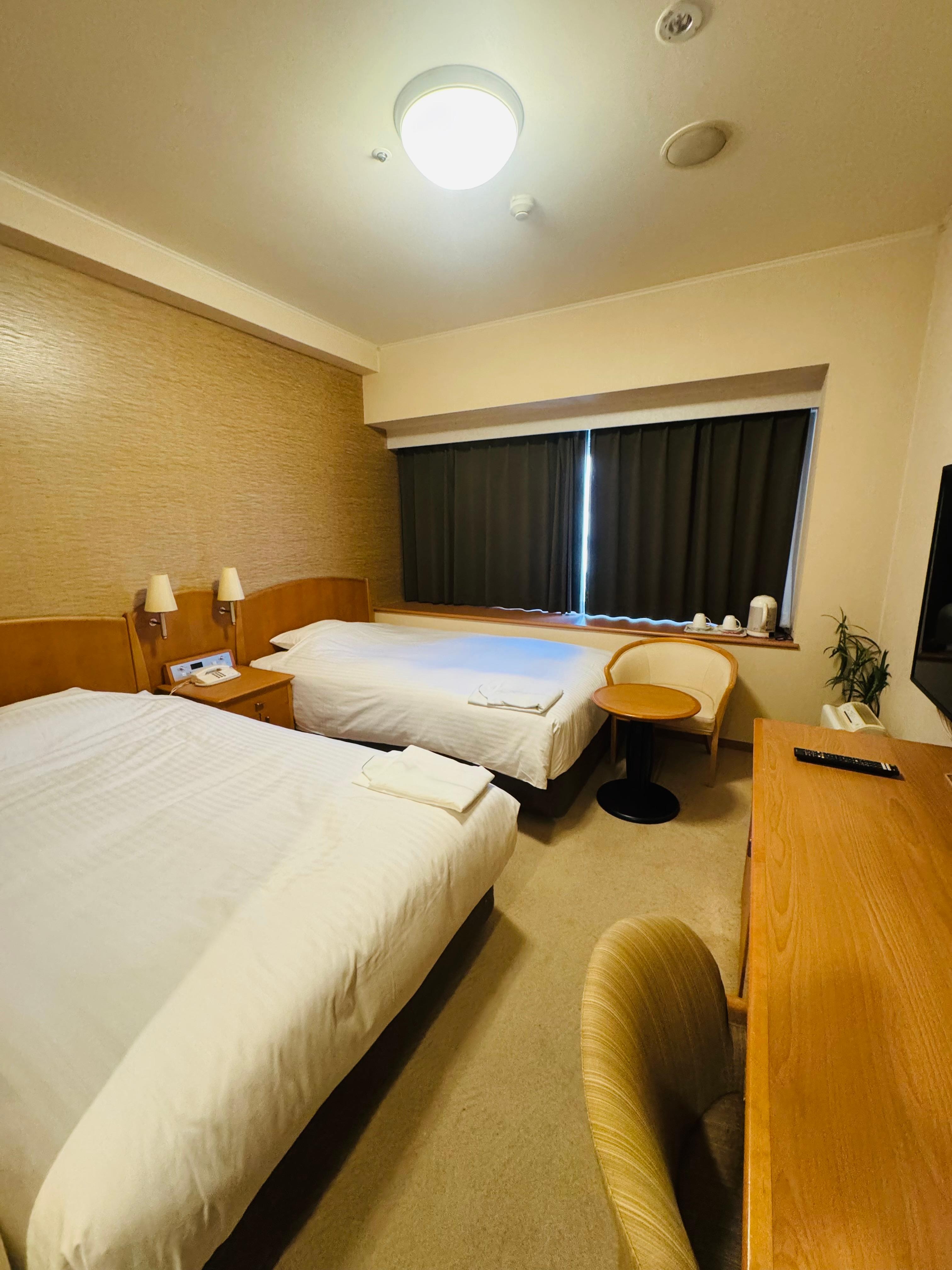 テレビも大きく、好きなアイドルのコンサートを見て満喫しました。