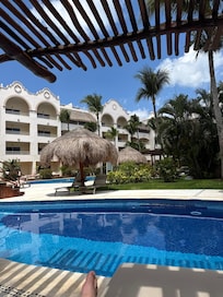 Practically all by ourselves at this pool.