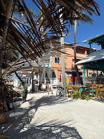 Photo from sea looking at hotel