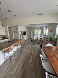 living area downstairs looks as advertised - nice and roomy