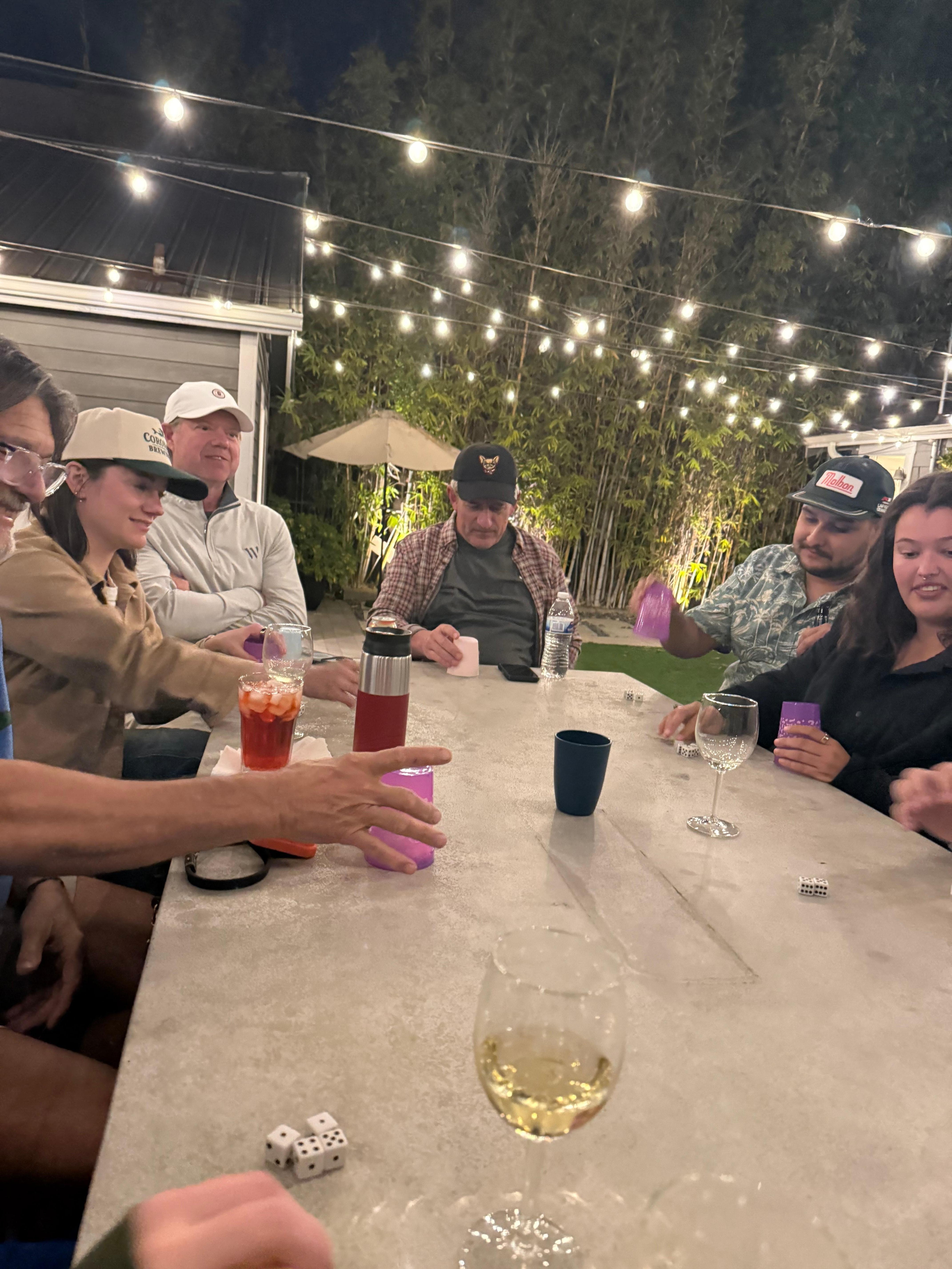 Playing dice I. The beautiful backyard