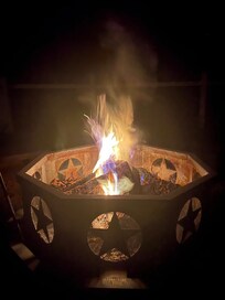 Fire pit.