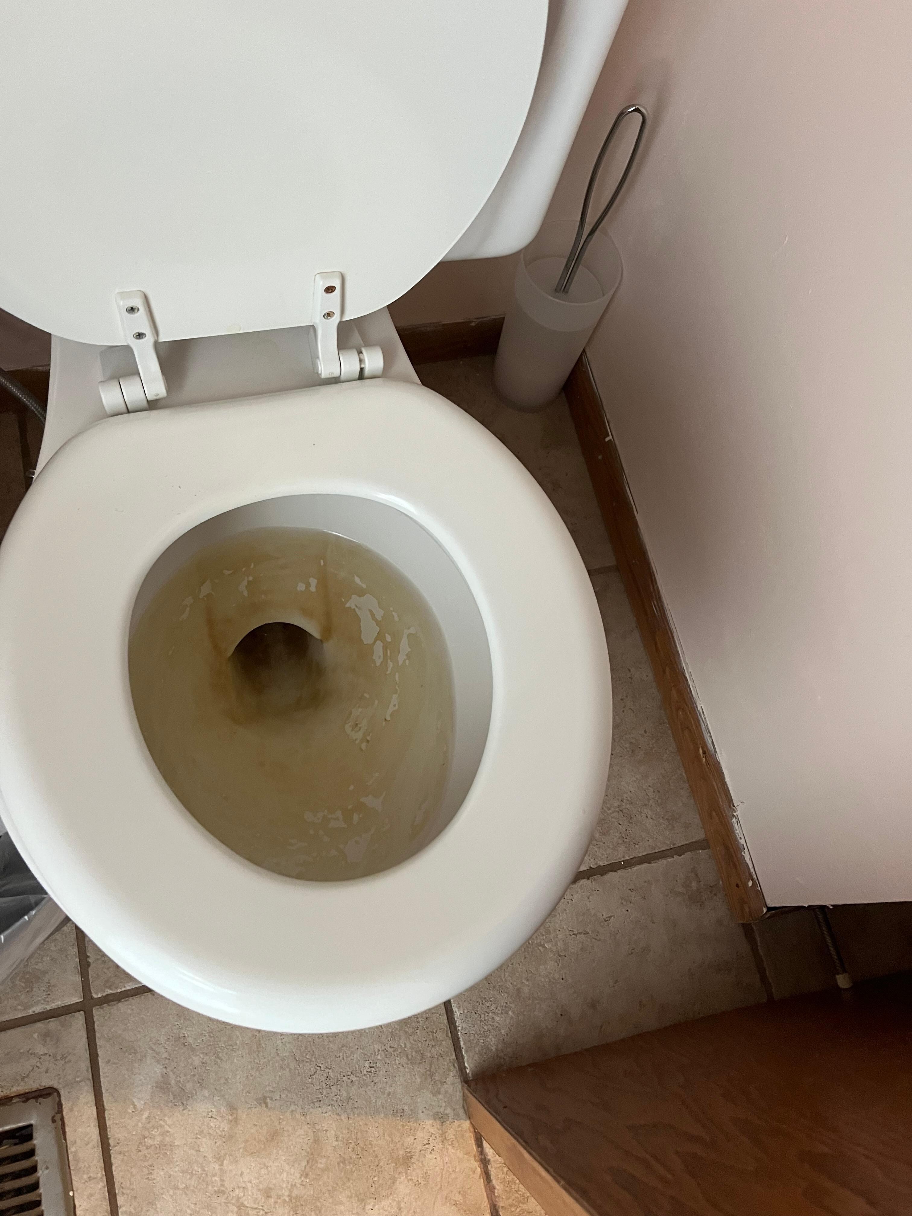 2 toilets were very stained. 