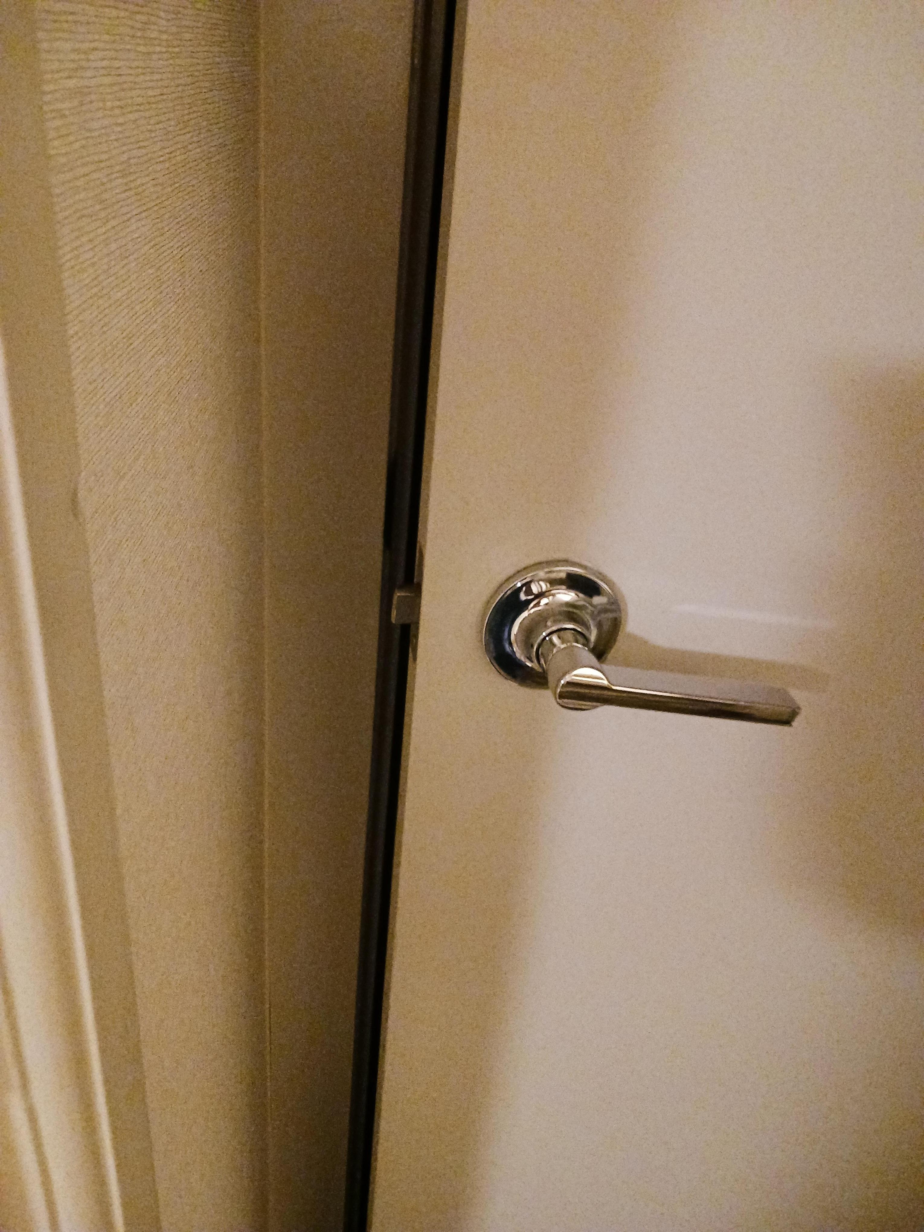 Closet door wouldn't close either