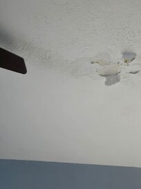 Ceiling falling on us