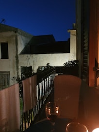 Balcony at night