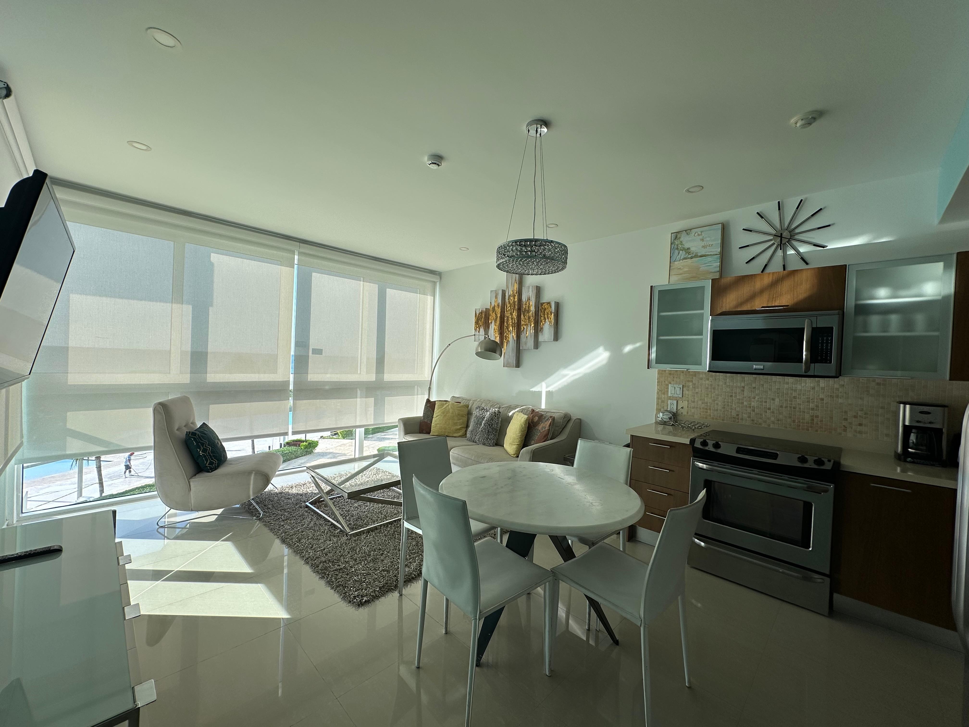 living room ocean view 