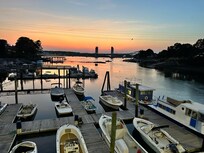 Marina near bridge