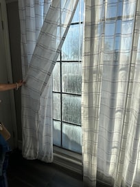 Dirty Window in Hallway