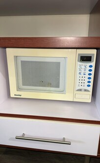 Super old microwave that should be replaced. cost less than $70 for this model.