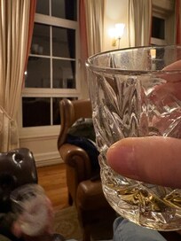 My first Irish Whiskey! Served by Liam. :)