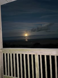 Moon rise from the deck