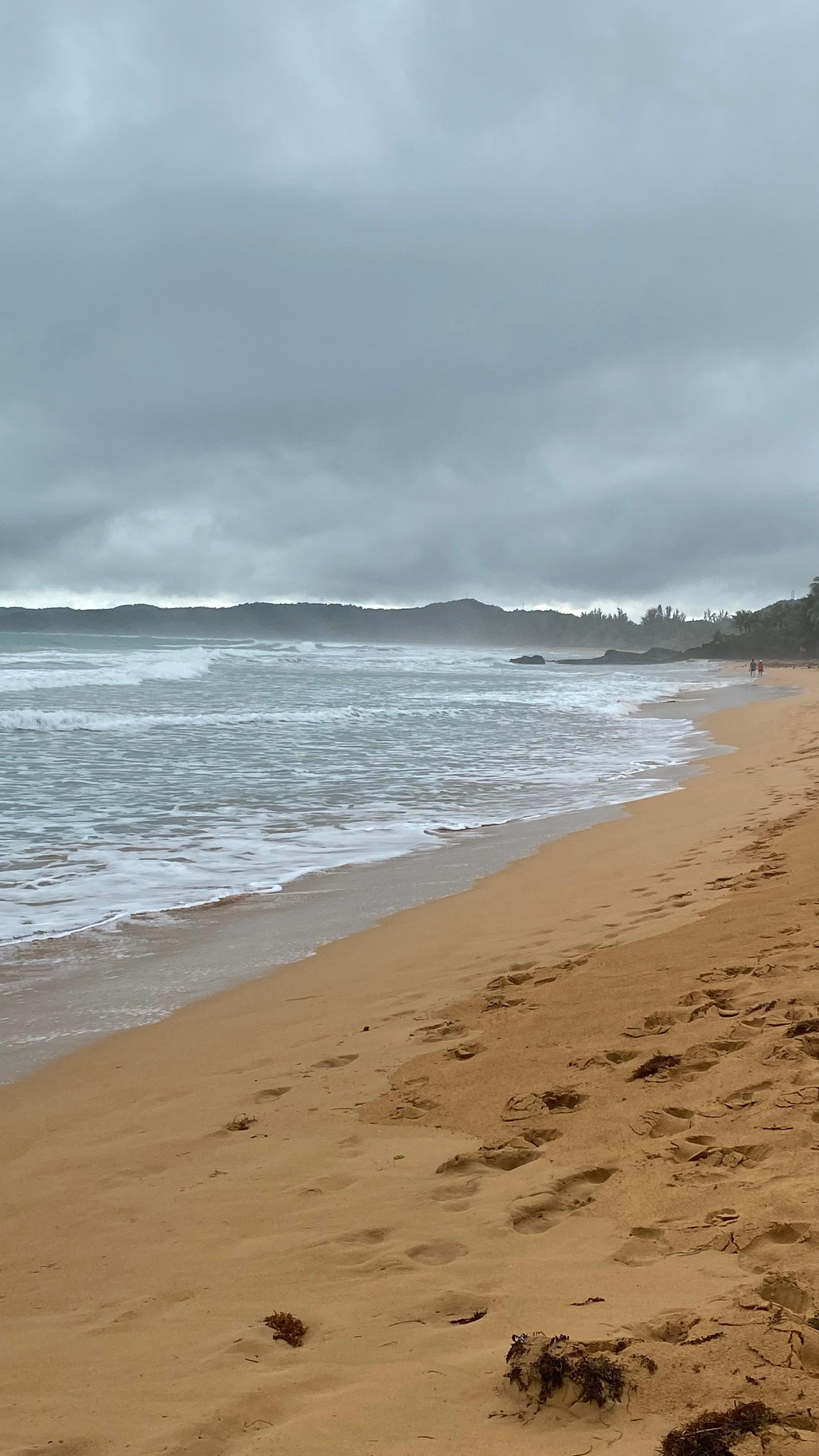 Beach just outside property