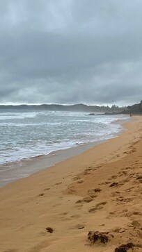 Beach just outside property