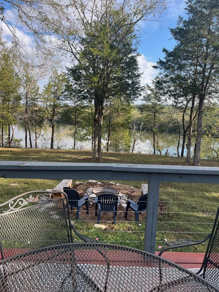 The beautiful view from the porch. 