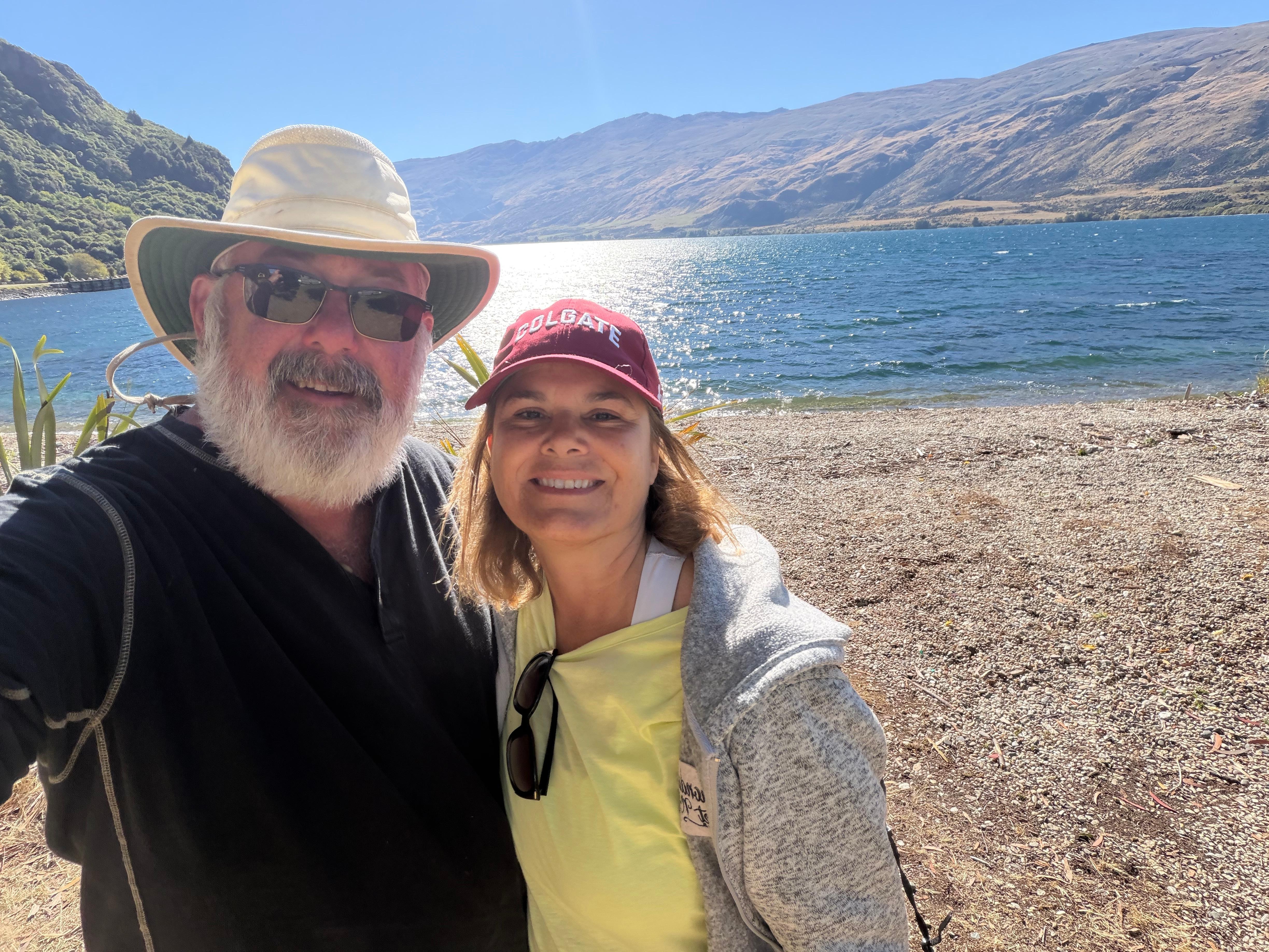 Looking out from the house