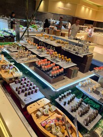 Asian theme at Flavors. With display of Sushi.