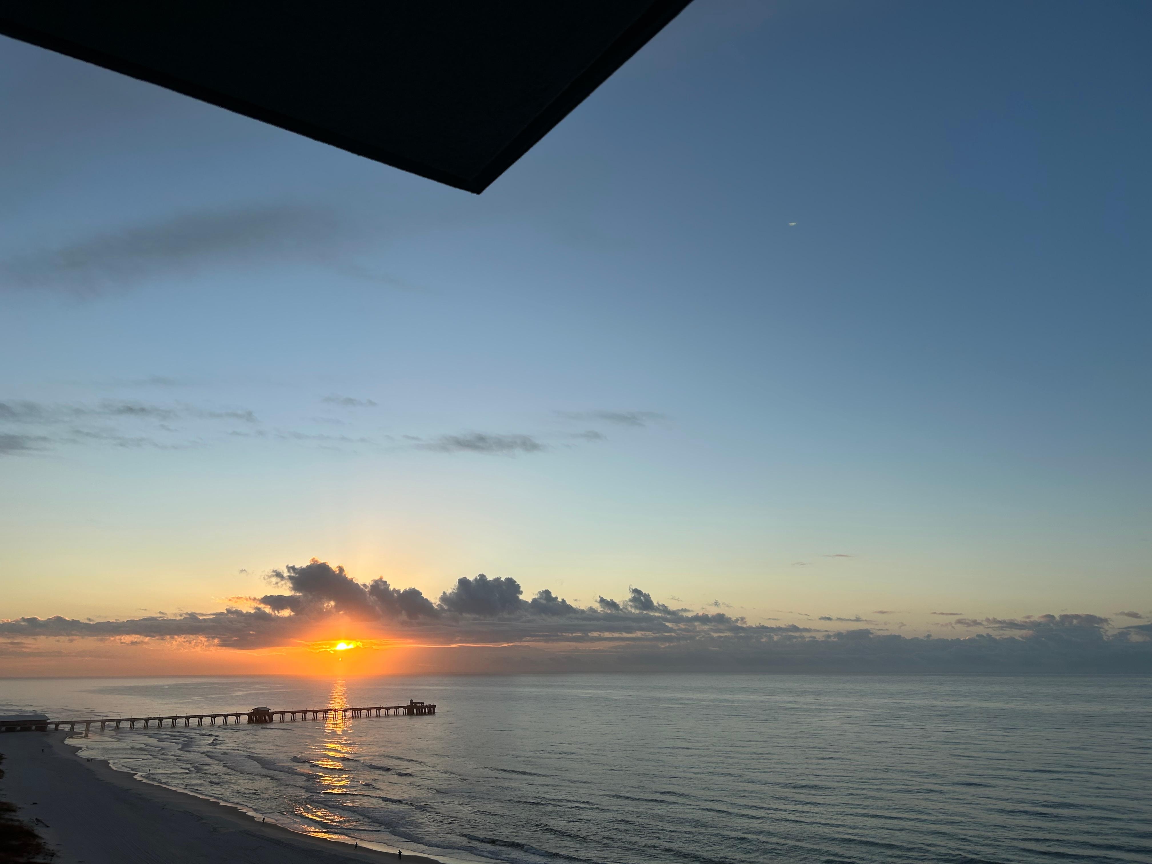 Sunrise from the balcony