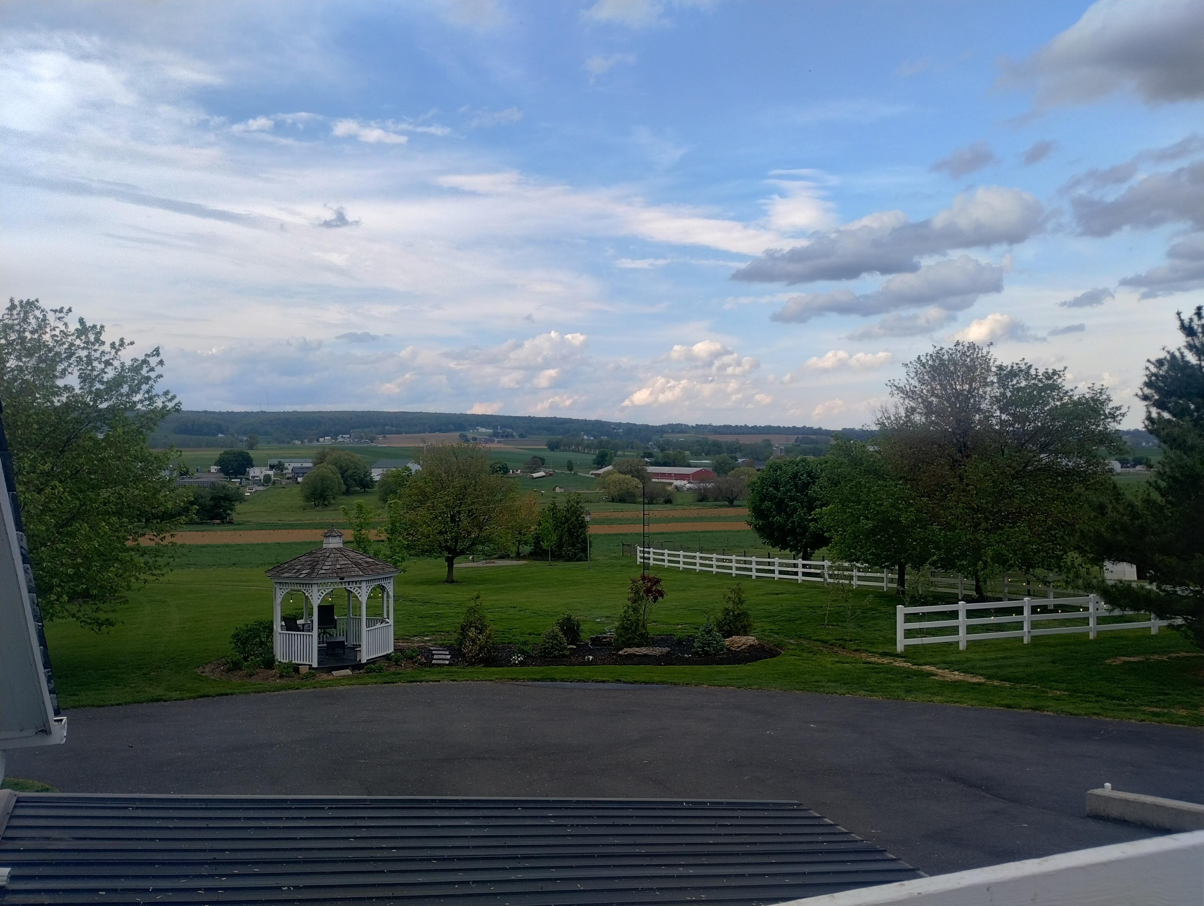 View from the balcony of the loft room